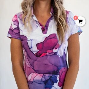 Yatta Golf Women’s Purple polo NWT 3XL